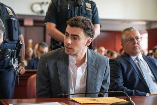 Photo of Luigi Mangione in court this week